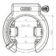 Abus Granit XPlus 6950M Frame Lock