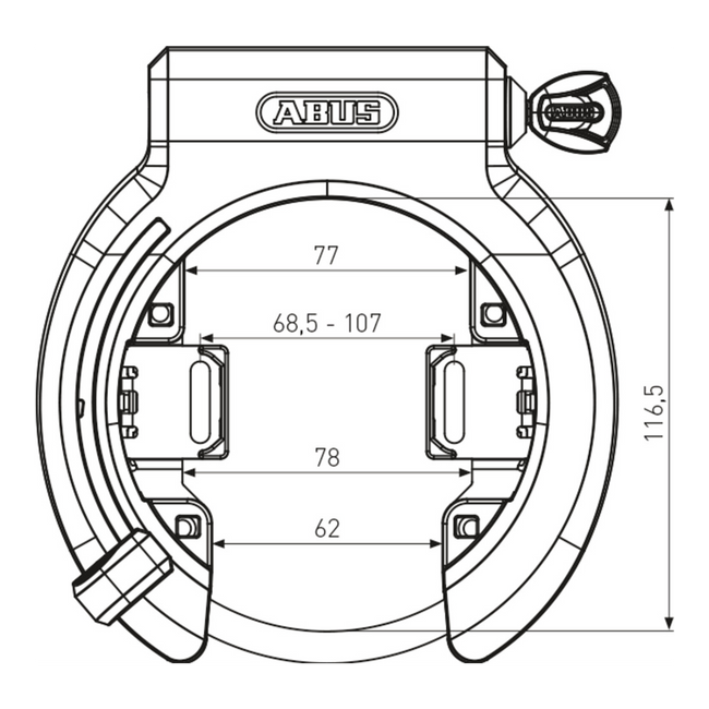 Abus Granit XPlus 6950M Frame Lock